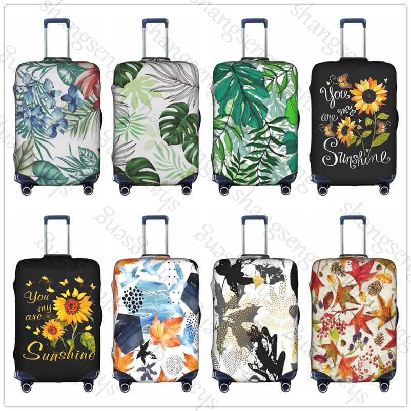 الإقحوانات، عباد الشمس، أوراق حقيبة سفر واقية، غطاء حقيبة حماية مرنة، غطاء أمتعة قابل للغسل، 18-32 بوصة