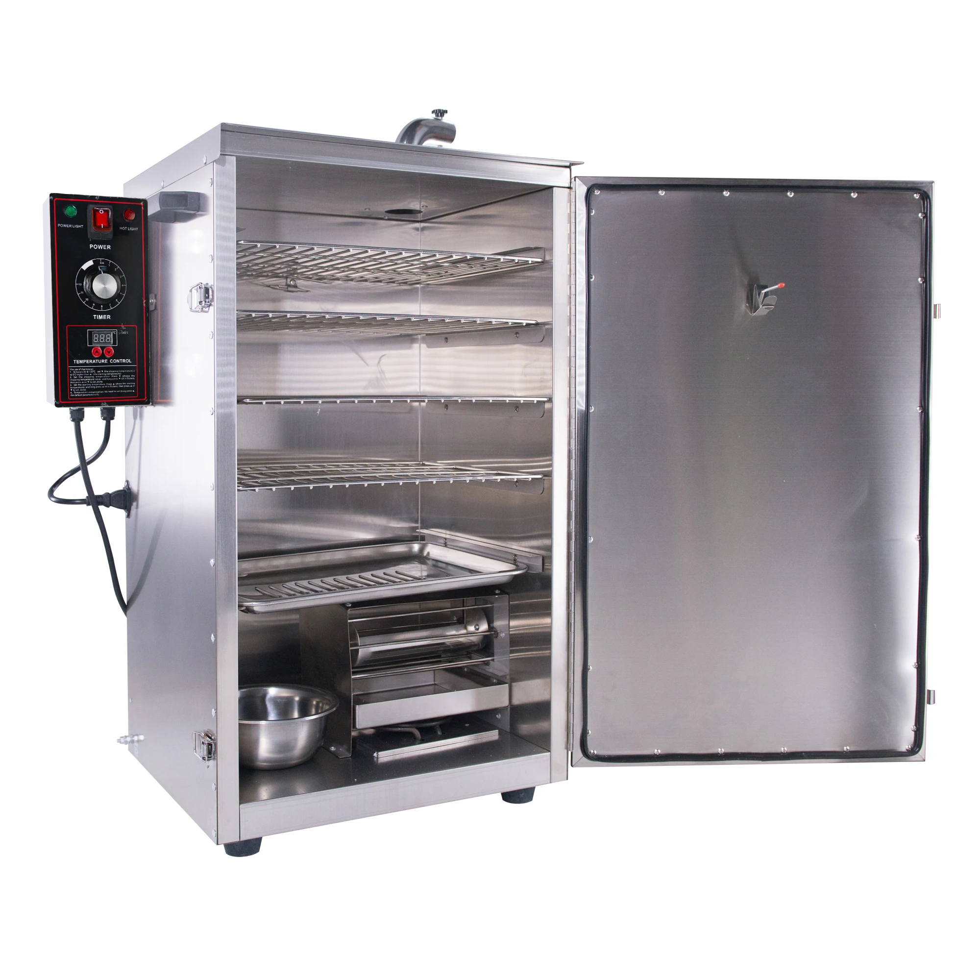 

Wholesale Price Stainless Steel Electric Smoker Chicken Sausage Smoker Grill 5 Layers HJ-DSH-S20B