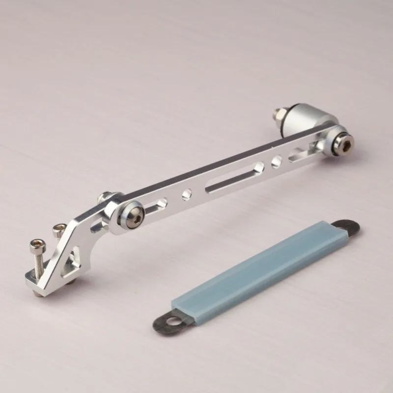 Adjustable Rear Exhaust Support Bracket, Racing O Monohull Mount w/ Vibration Damper for Gas RC Boat