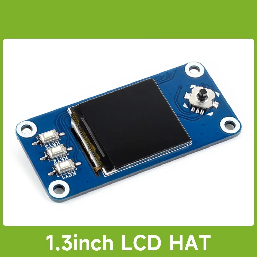 Waveshare 1.3inch IPS LCD display HAT for Raspberry Pi, 240x240 pixels SPI interface for Raspberry Pi Zero/Zero W/3B/3B+/4/5