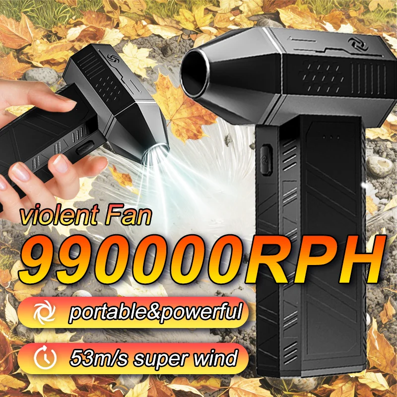 

X3 Mini 990000RPH Turbo Jet Fan Big Winds 52m/s Handheld Electric Air Blower Brushless Motor Violent Blower Industrial Duct Fan