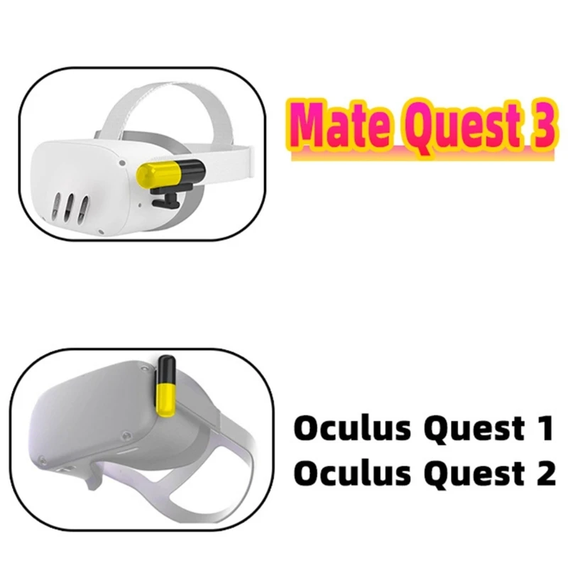 Lightweight Portable Power Extender Rechargeable for Meta Quest 3 Accessories for 1.5Hour Extender