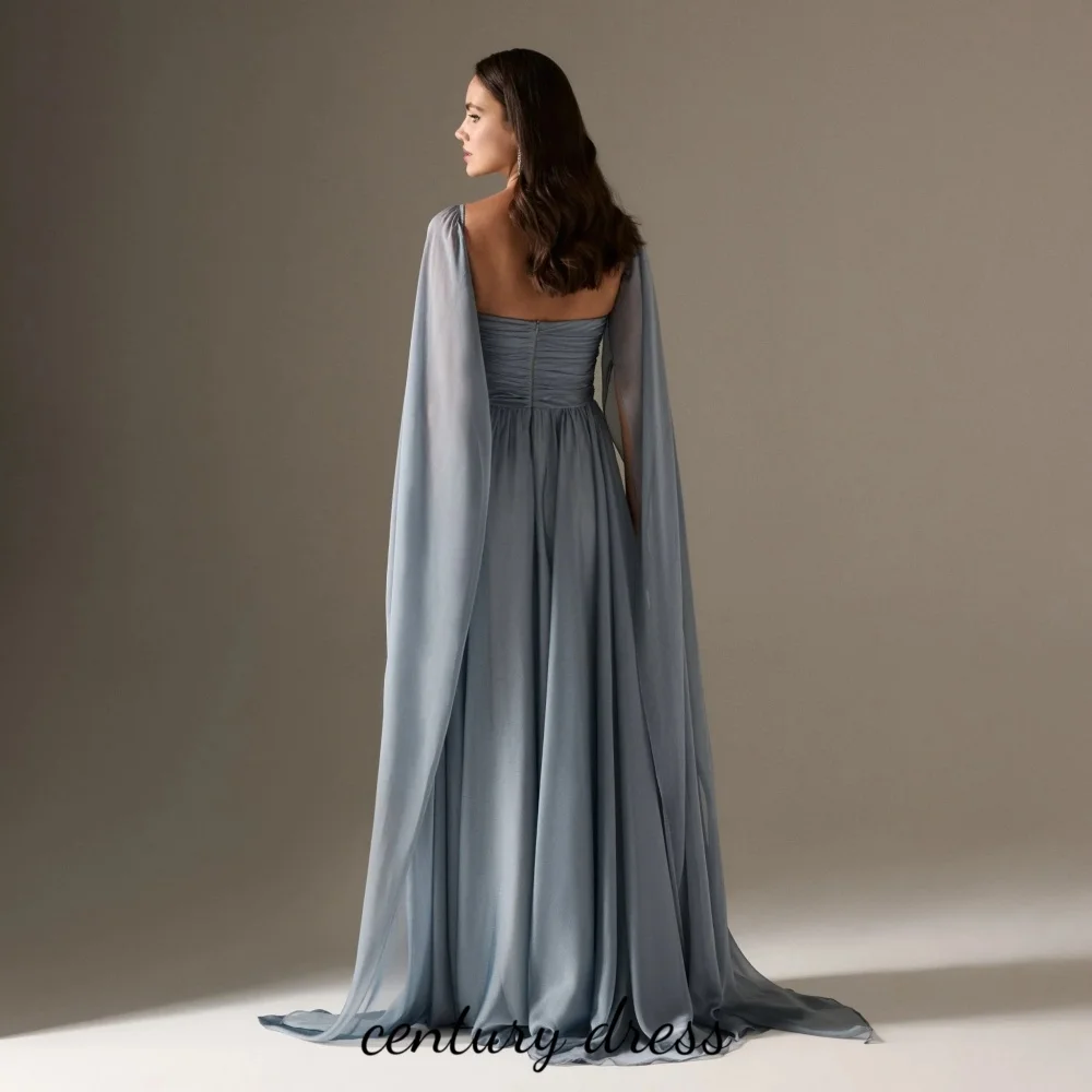 Customized Exquisite Sleeveless Evening Dress Charming Ruched Prom Dress Boat Neck Floor Length Party Gown  вечернее платье