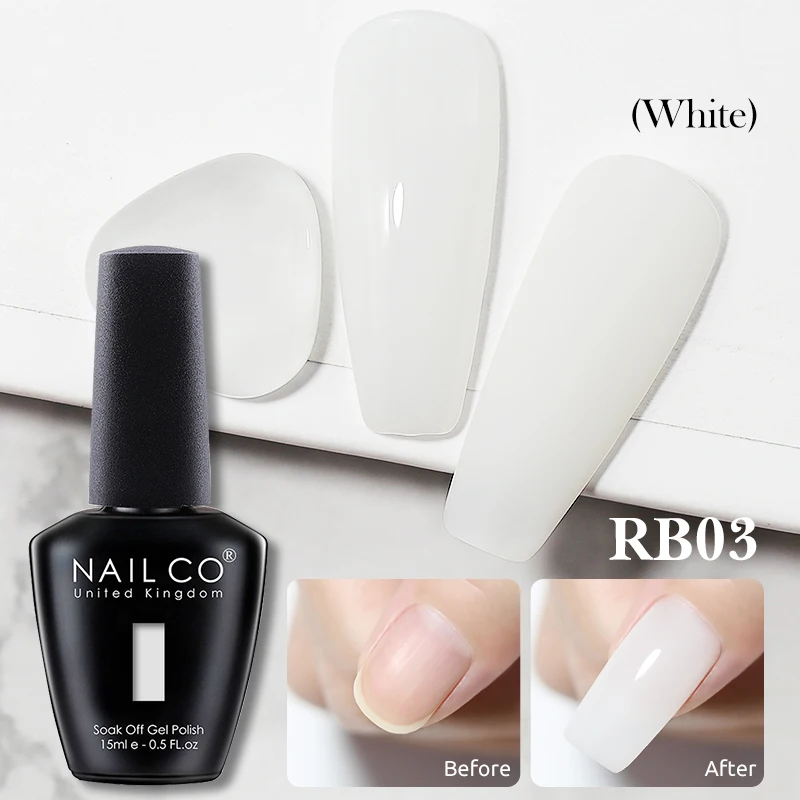 جيل بقاعدة مطاطية وطبقة علوي من NailCo ، طلاء أظافر ، شفاف ، بناء وردي ، جل أولي ، فن أظافر ، ورنيش Ongle ، 15 #4