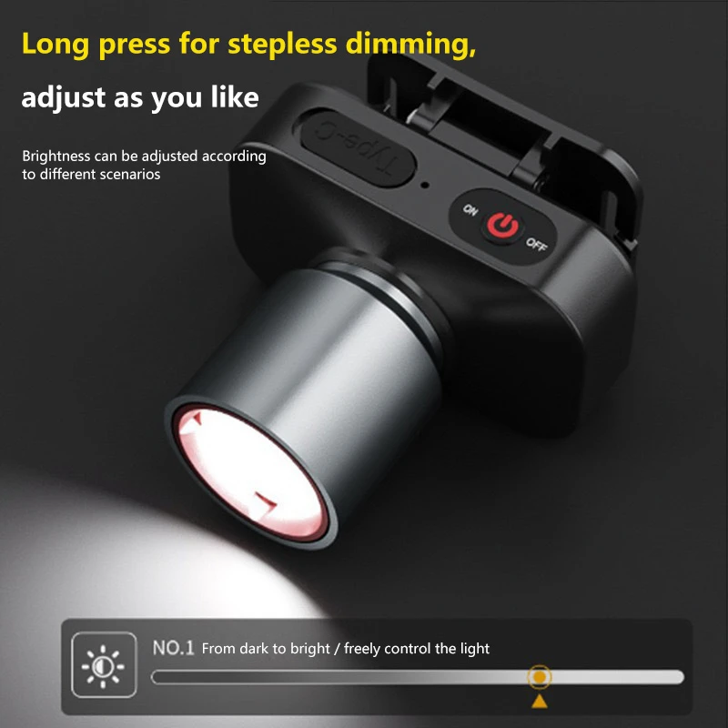 

LED Rechargeable Headlights Adjustable Zoom Waterproof Headlights Front Headlights Ultra Bright Headlights for Camping New