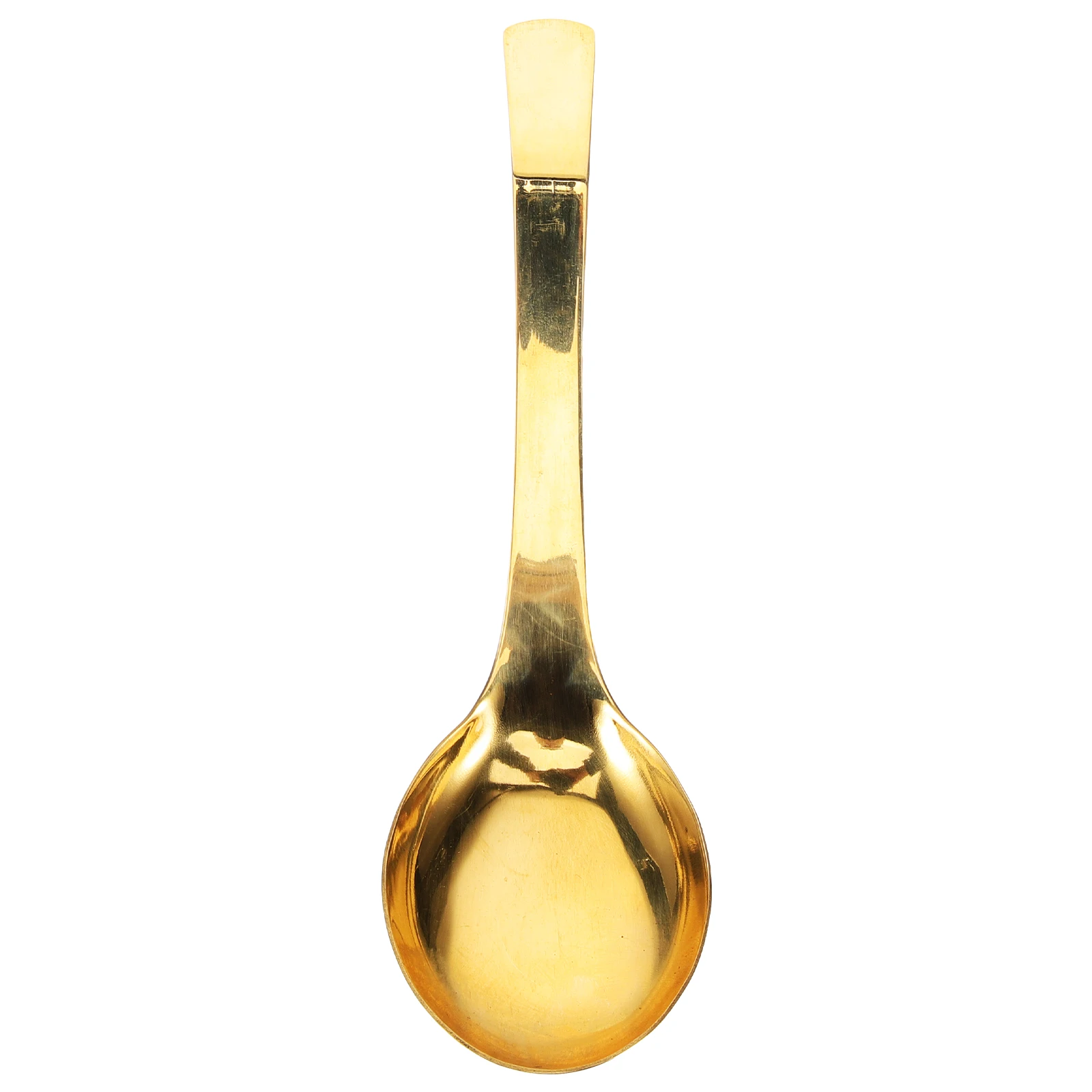 

Thickened Long Handle Brass Spoon Large Soup Scoop For Kitchen Home Restaurant Use Metal Serving Spoon With Ergonomic