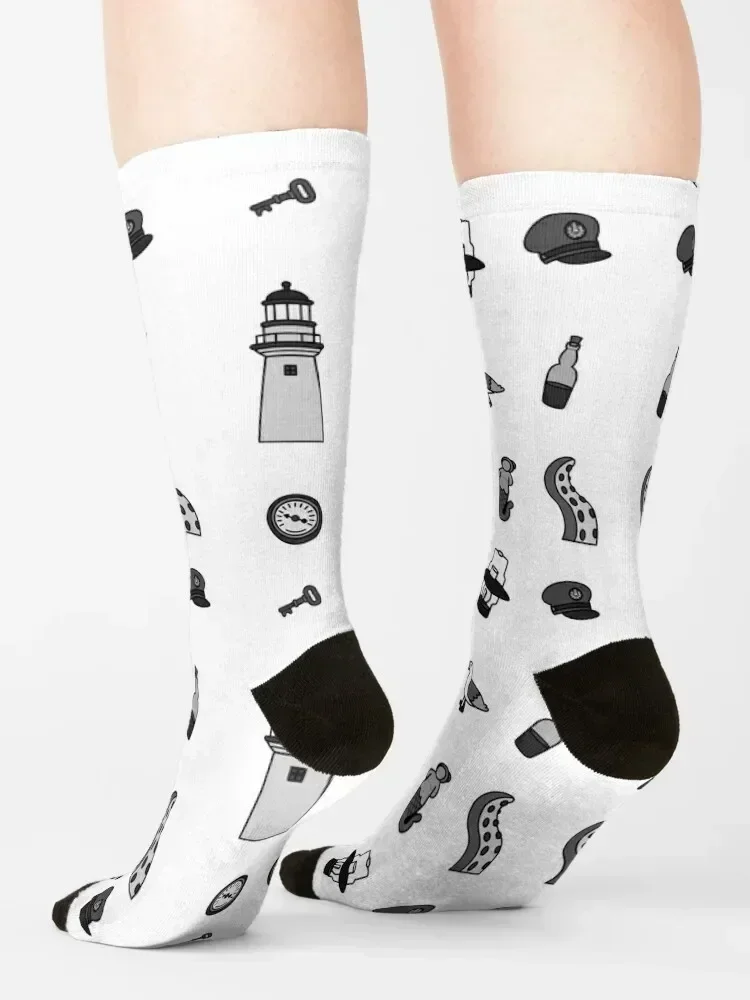 The Lighthouse Socks floor luxury Sports bright garter Male Socks Women's