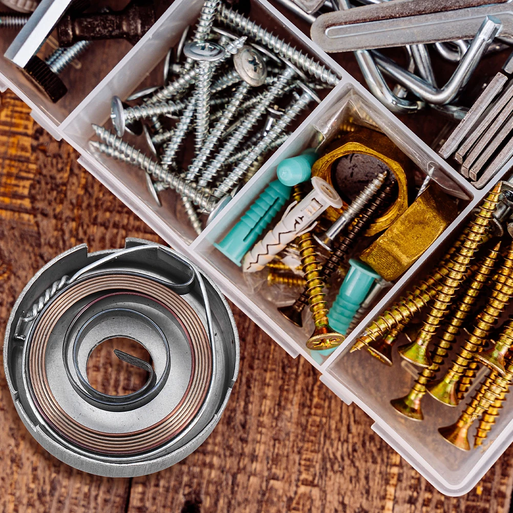 

1Set Drill Press Quill Feed Return Coil Spring Durable Steel Wear Resistant Blackening Finish Precision Bench Stationary Drill