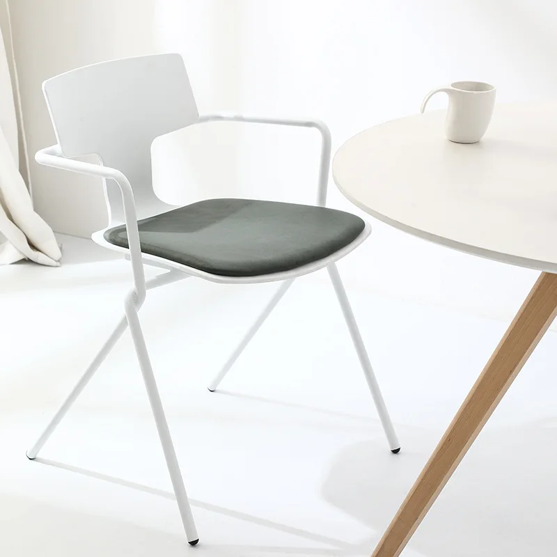 Wrought iron back dining chair, desk chair, art stool, fashion exhibition hall negotiation chair