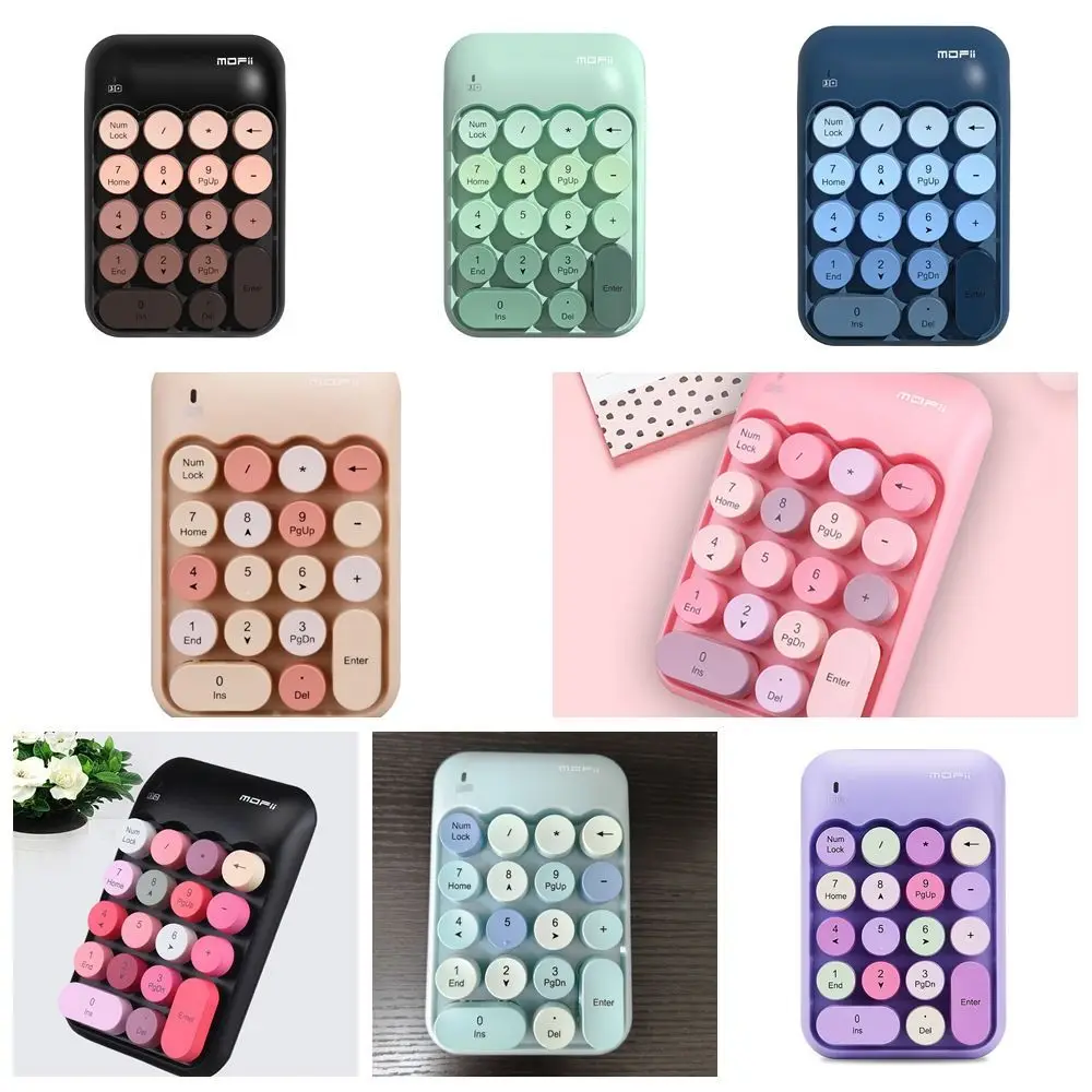 

Высококачественная цветная беспроводная цифровая клавиатура, бесшумная, перезаряжаемая, для бухгалтерии и офиса