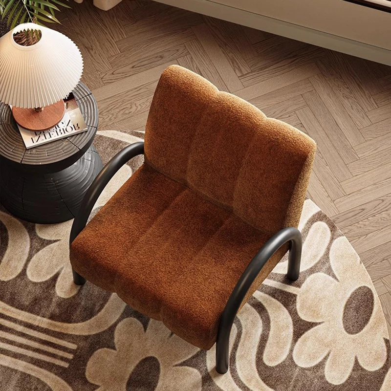Customizable Sedie da soggiorno con braccioli morbidi Comò Salone di trucco di lusso Relax Sedie di design da lettura moderne Tr
