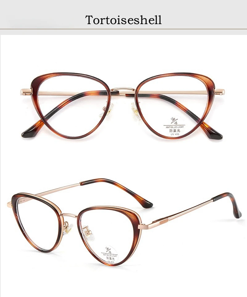 YIMARUILI Neue 2026 Trendige Legierung TR90 Brillengestell Retro Ultraleichte Optische Korrekturbrillenfassungen für Damen S11931 – Detail 15