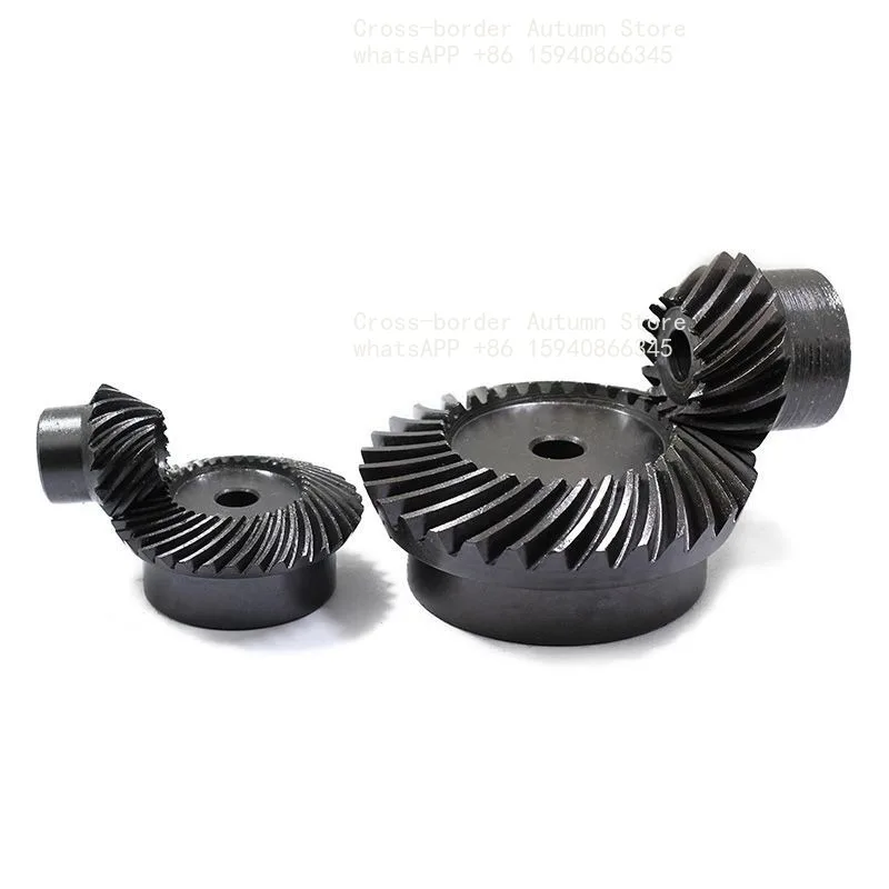 Precision spiral bevel gear 1 to 1 spiral bevel gear, bevel gear 1 to 6 mold 45 steel