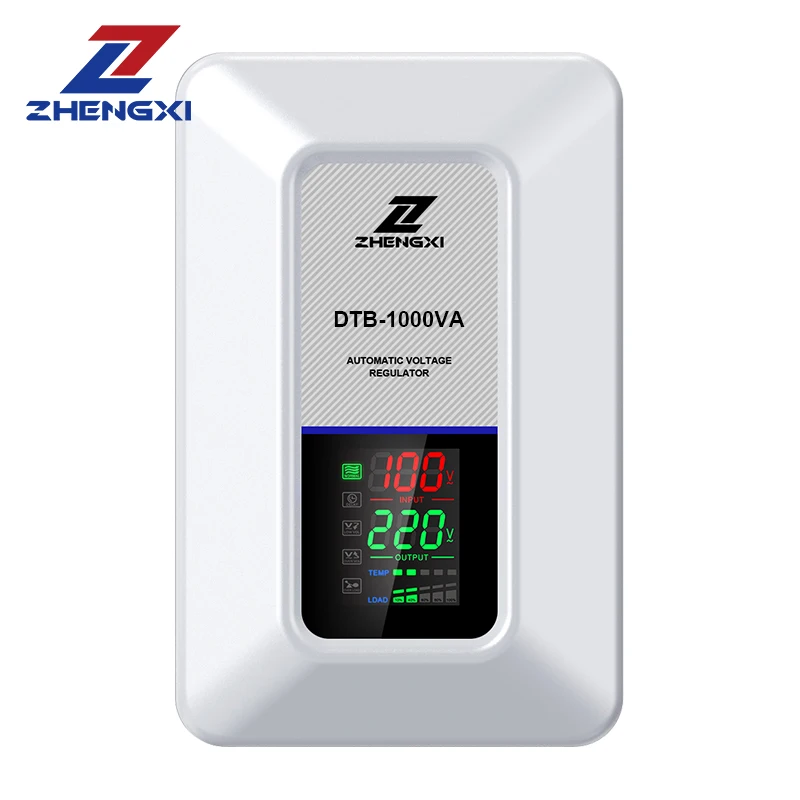 DTB Single-Phase Digital Display Automatic Voltage Regulator 1000VA 2000VA Wall Mounted 220V Stabilizer Relay for Home Use