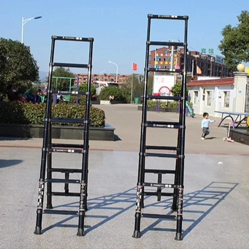 Aluminum Alloy Multi-functional Telescopic Ladder Household Folding Thickened Anti-slip Portable Ladders Construction Tools