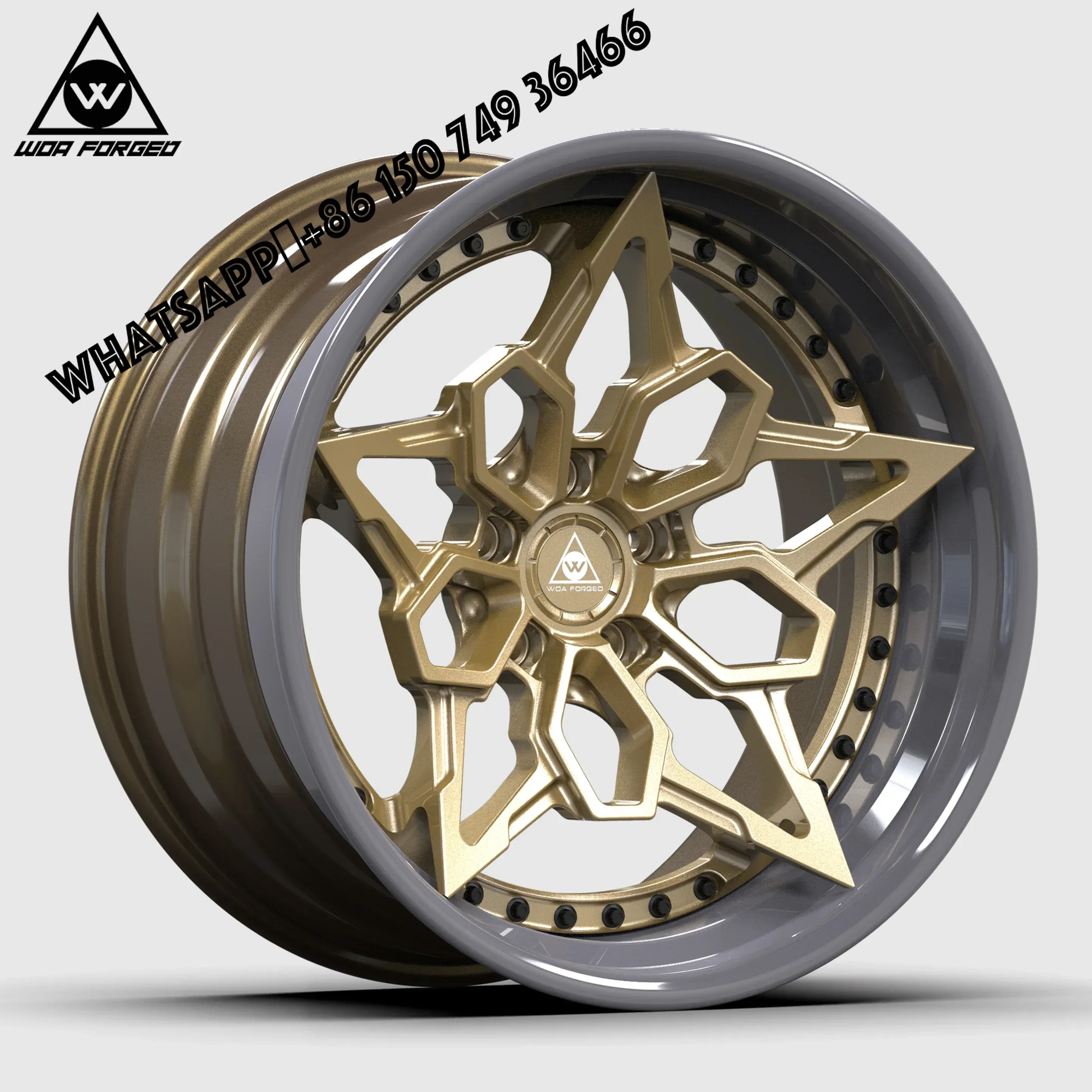 

6061-T6 WOAFORGED Custom Designed New Two-piece Three-piece Forged Wheels 18 "19" 20 "21"22 5x100 5x120 5x114.3 Forged