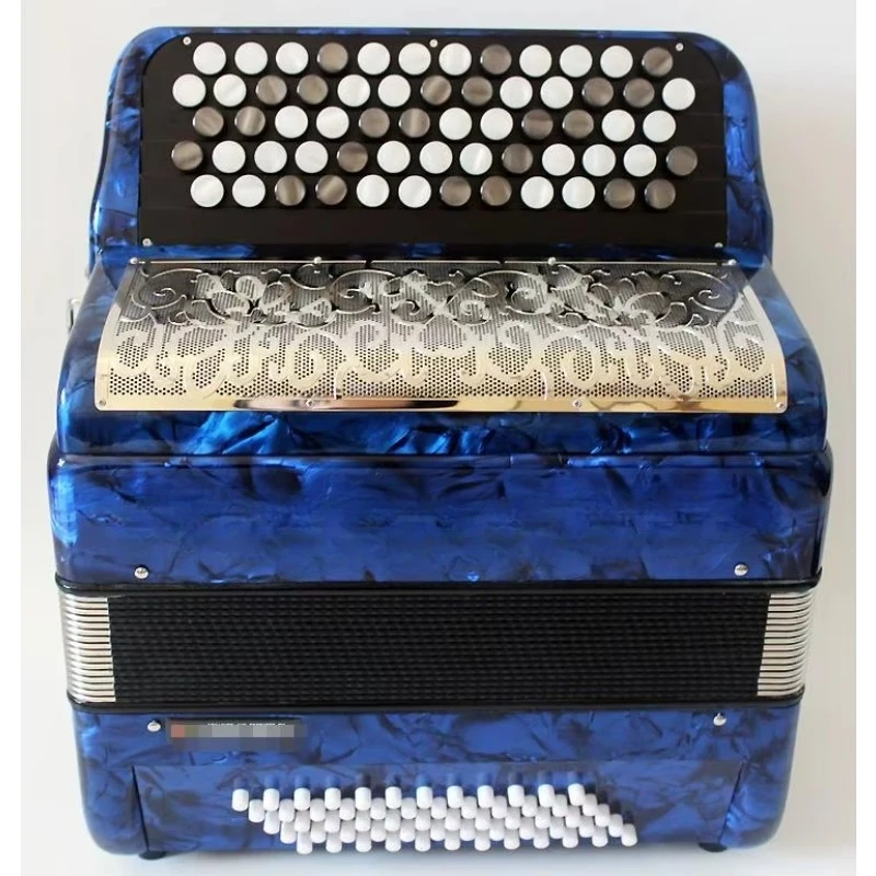 Hot Sale Wood Material 62 Button 60 Bass Diatonic and Chromatic Keyboard Accordion Six Colors with Case
