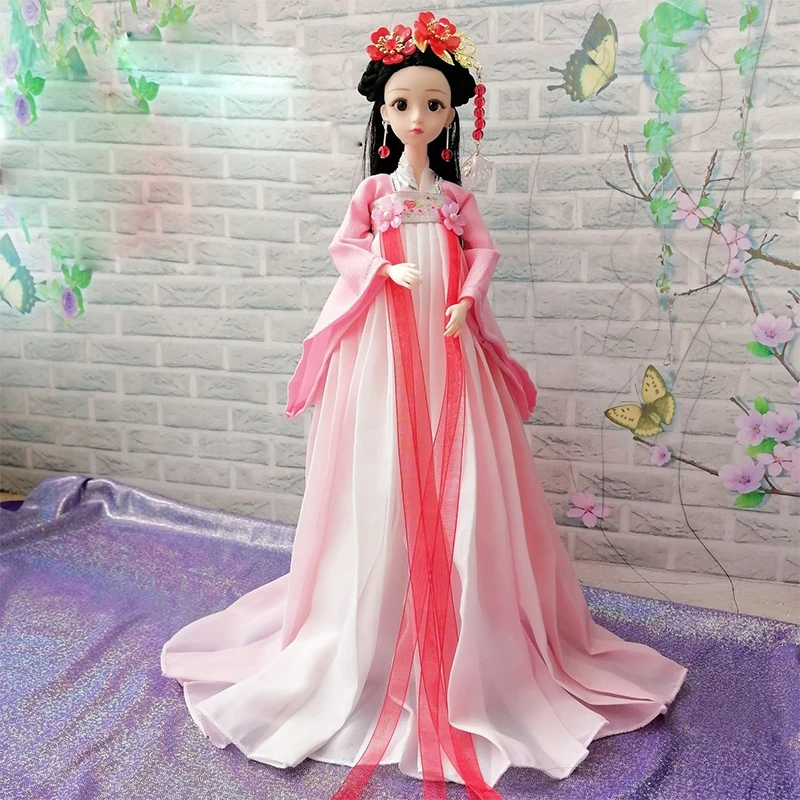 中国の漢服人形,伝統的な服の頭飾り,王女の人形,中国のドラマ人形