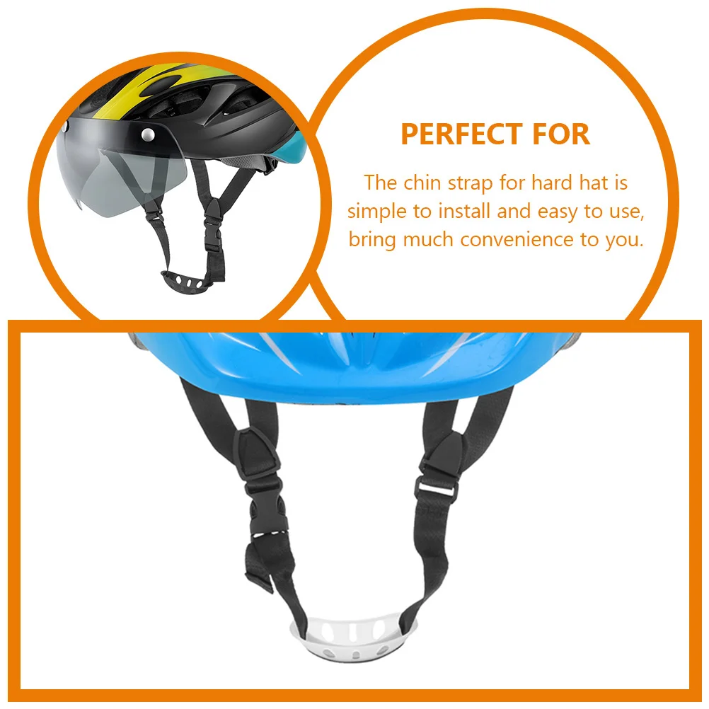 2Pcs Hard Hat Chin Strap Safety Chain Belt Sturdy Wear-Resistant Construction Chin Straps Professional Protection
