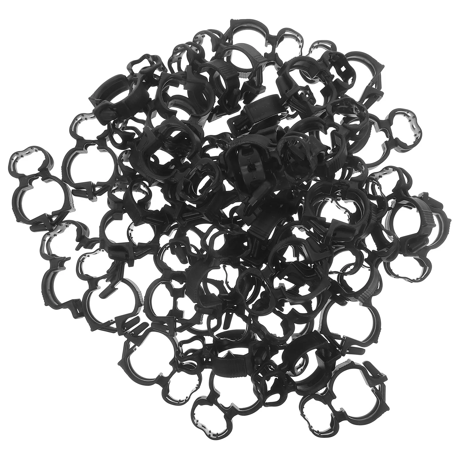 

50 Pcs Horticultural Flora Plant Support Clip Cucumber Tomato Garden Clips Plastic Ties Vine Vegetables