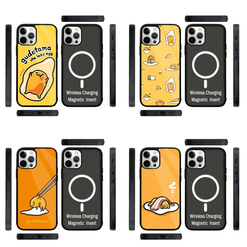 Cartoon G-Gudetama-S Phone Case Strong Magnetic For IPhone 15,14,13,Pro,Max,Plus,11,12,Mini For Magsafe Wireless Charging