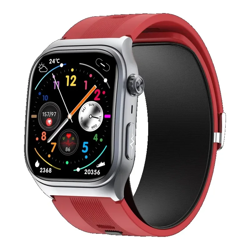 Square Screen Health Management Monitoring IOS Compatible Music Function Ultra Stylish Smartwatch