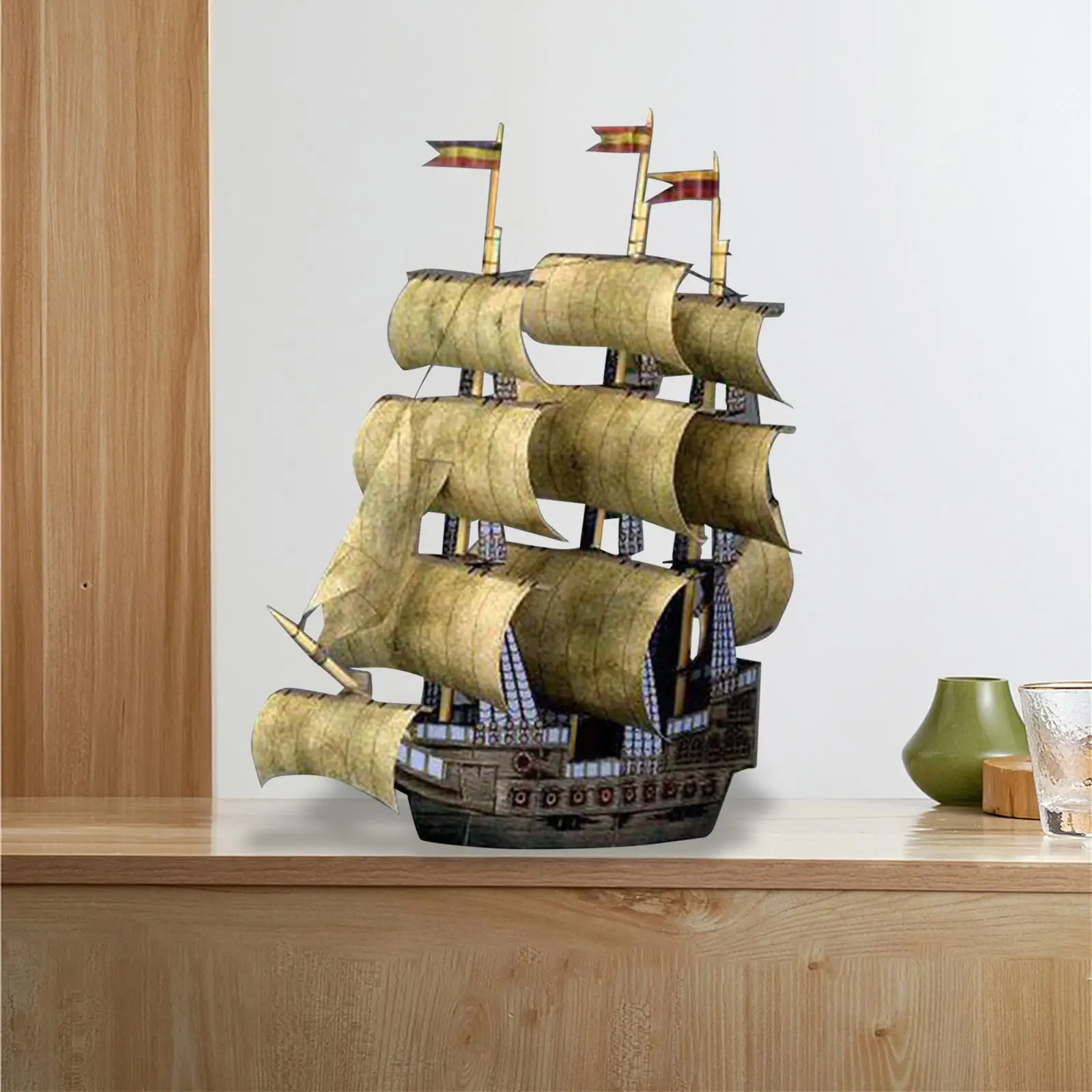 Pirate Ship Arts Crafts Gifts Vintage Style Sailing Ship Model Kits for Kids