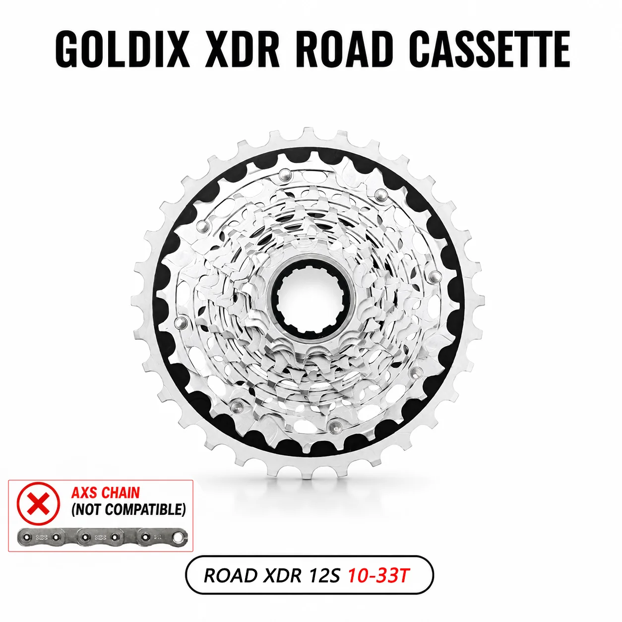 GOLDIX XDR 12 Speed Cassette 28T 33T 36T Ultralight K7 Cassette 12V for Sram XDR Electronic Shifting r9270 r8170 image 3