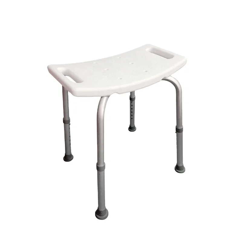 Shower Stool Adjustable in Height Shower Chair Anti Slip Lightweight Bath Chair
