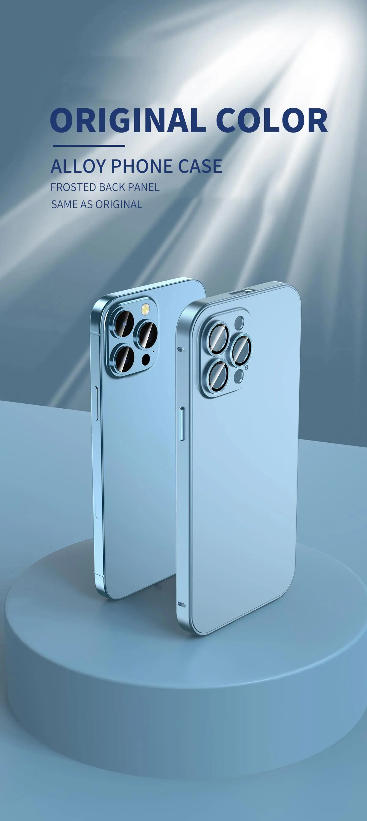 Metall-Handyhülle für iPhone 13 14 15 16 17 Pro Max Plus Original Farbige Magnetische Abdeckung für iPhone 17 Air PC Aluminium-Gehäuse – Detail 7