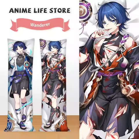 Dakimakura Anime Wanderer Pillow Cover Game Genshin Impact Pillowcase Hugging Body Cosplay Props Otaku Bedding Cushion Cover