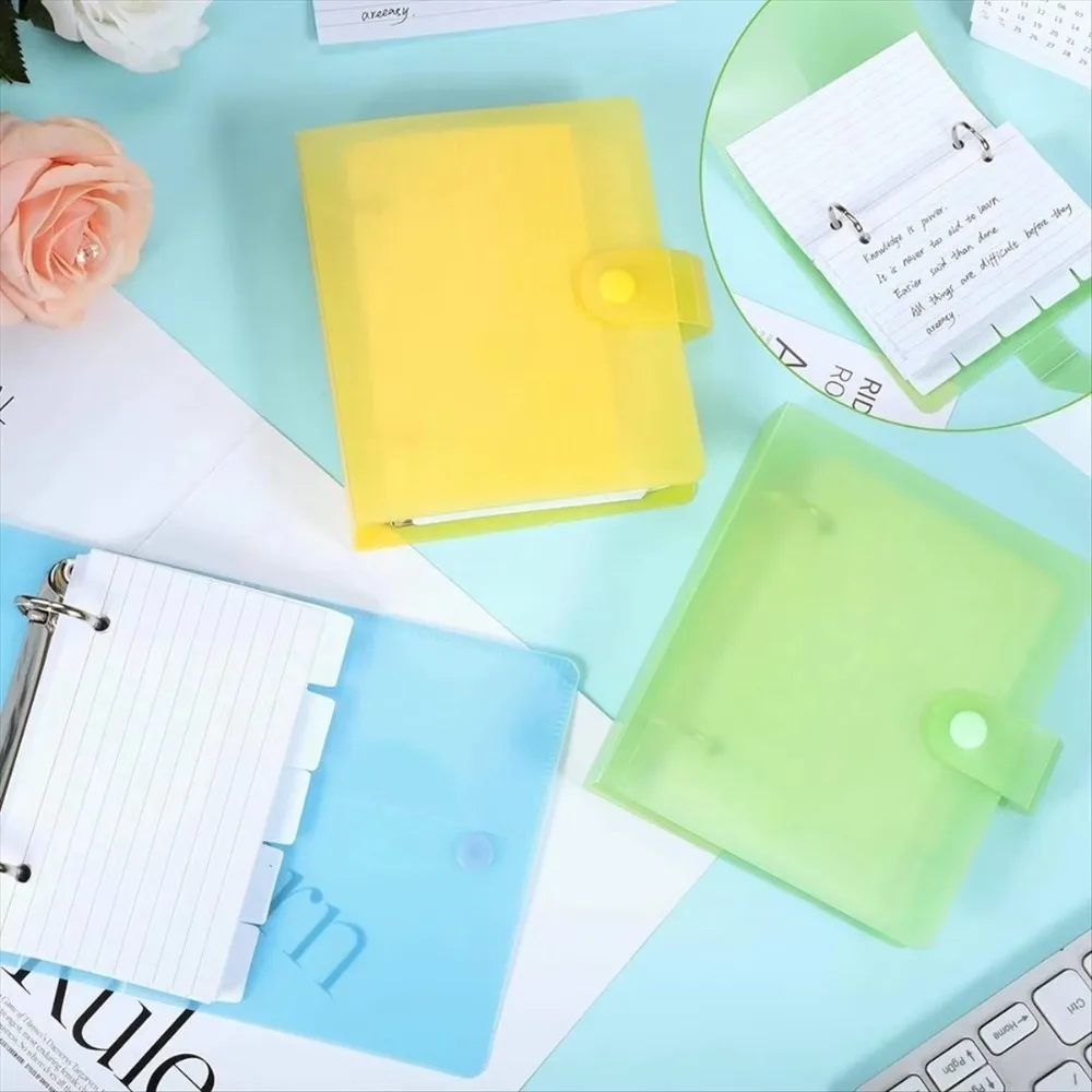 New Double Hole Loose Leaf Memo Binder DIY Macaron Color Vocabulary Notebook Horizontal Line Hand Account Book Note Taking
