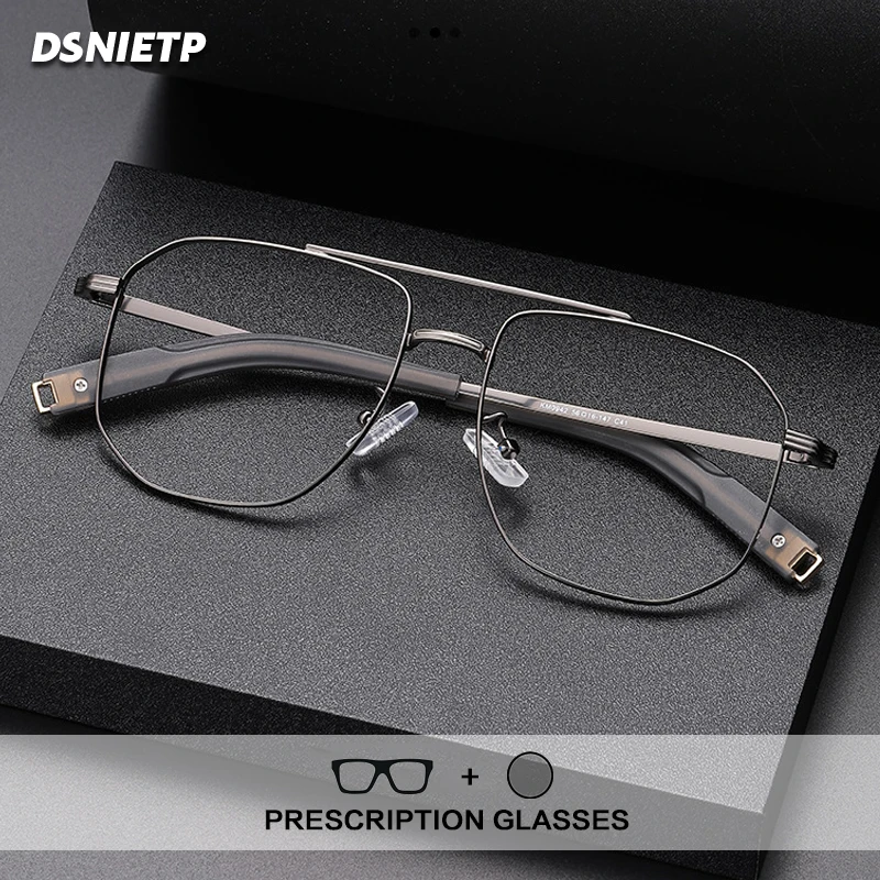 

Pure Titanium Reading Glasses Men Photochromic Anti Blue Light Prescription Glasses Women Photochromic Progressive Large Eyewear
