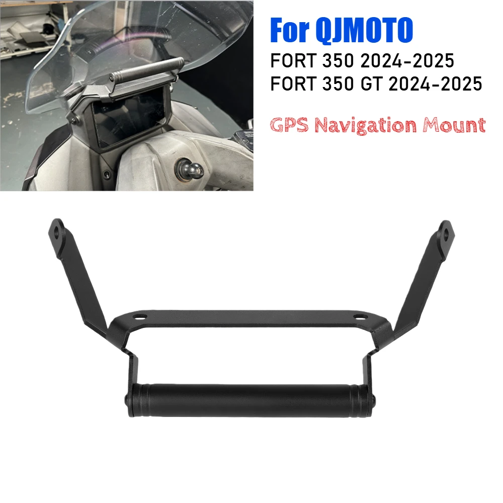 

Для QJMOTO FORT 350 FORT 350 GT 2024 2025 держатель для мобильного телефона с GPS-навигацией, удлинитель руля мотоцикла, держатель-подставка
