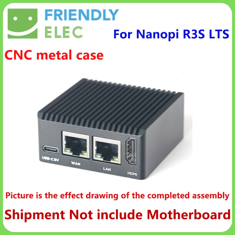 Friendly Nanopi R3S LTS /R2S Plus/R4S/R5C Series Metal Case Not included board Only Shell