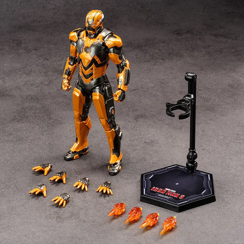 

New Zd Toys Marvel Official Licensed Iron Man Mark28 Action Figure 20+ Movable Joints Desktop Decor Boys Birthday Gift Model