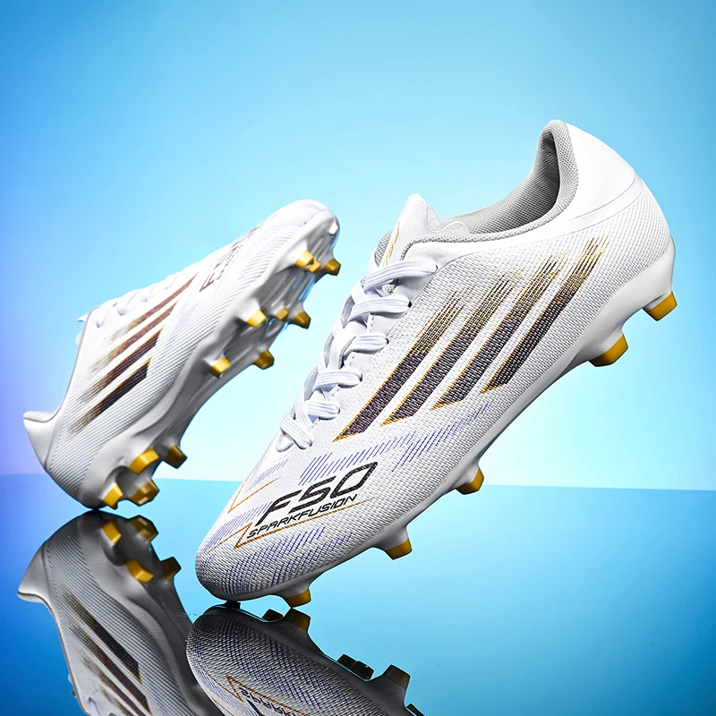Men Soccer Cleats Cheap Football Shoes AG/TF Turf Non‑Slip Outdoor Training Athletic Football Boots for Male Beginners
