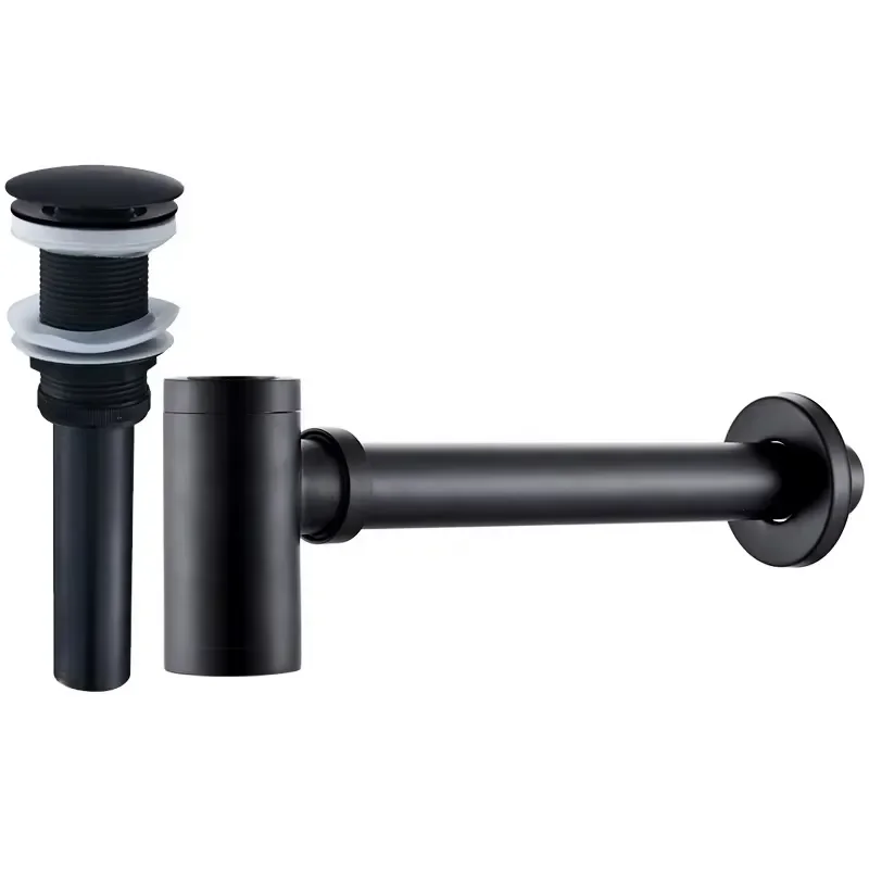Bathroom Sink Drain Stopper Push Pop Up Waste Plug Basin Strainer Filter Wastewater Pipe Catcher for Vanity Washbasin P Trap