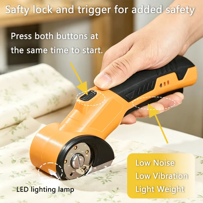 Rechargeable Cordless Electric Scissors Cardboard Cutter for Carpet Fabric Leather Fabric Cutting Machine Electric Tool