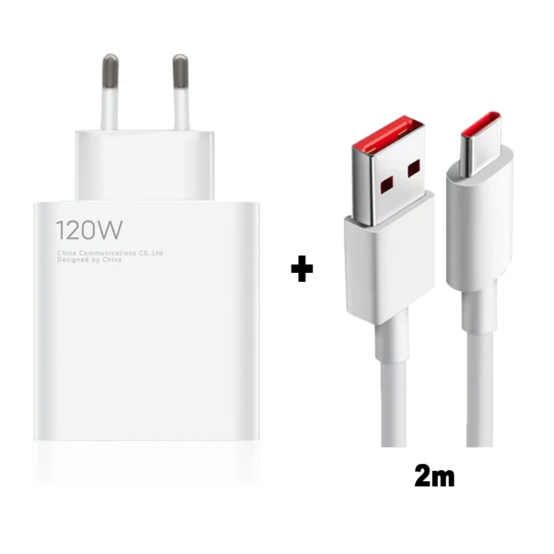 Xiaomi 120W Max Charger EU Original Fast Charge 6A ประเภท C สำหรับสีดำฉลาม4S 5฿ Pro โทรศัพท์มือถือ