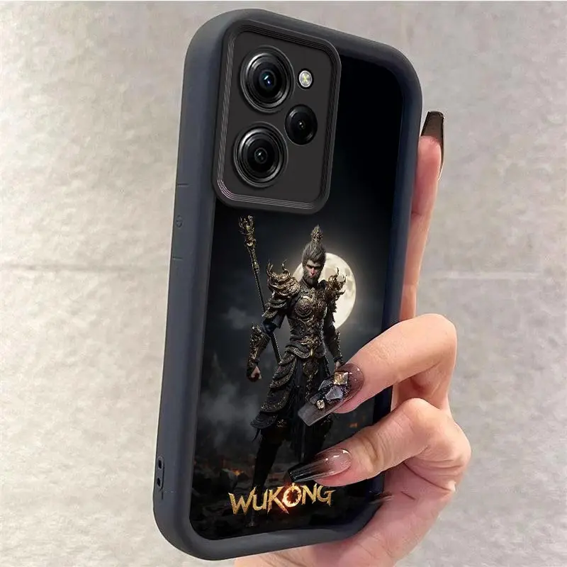 X5Pro WUKONG Phone Case For Xiaomi Poco C65 61 C55 C51 C50 M6 X6 Pro F5 X4GT F4 M3 X3 F3 M2 Silicone Shockproof Cover