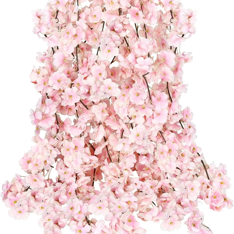 Vigne de Sakura Artificielle de 180cm, Fausses Plantes, Arche de Mariage, Patients, Décoration de la Maison, de la Chambre, de Noël