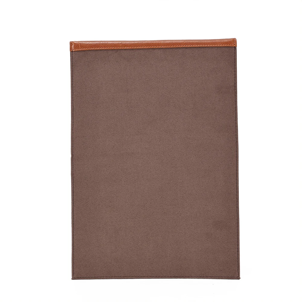 JOYIR High Quality Genuine Cow Leather Clipboard A4 Writing Pad for School Business Office A4 Document Padfolio File Folder