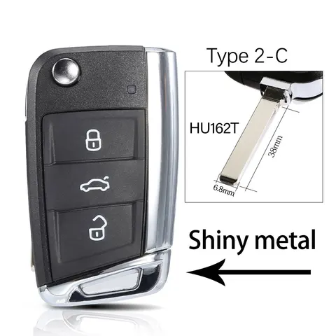 Чехол-флип MQB Для Автомобильного Ключа Volkswagen, Совместимый С VW Golf 7 GTI MK7, Seat, Skoda Octavia A7, Leon, Ibiza, Altea