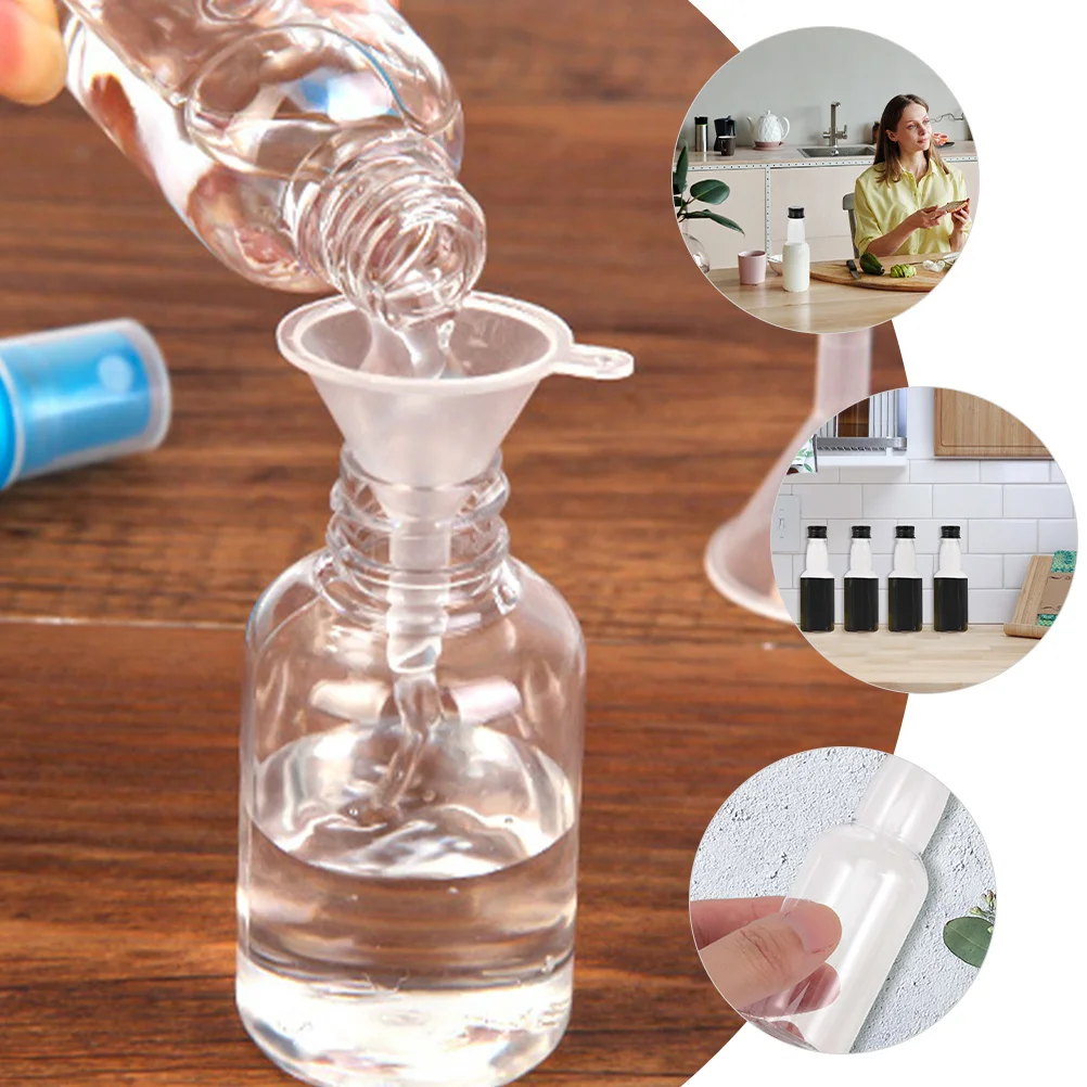 

1 set Reusable Seasoning Bottle Lightweight Portable Plastic Sub Bottles For Travel Wine Juice Sauce Outdoor Camping Leakproof