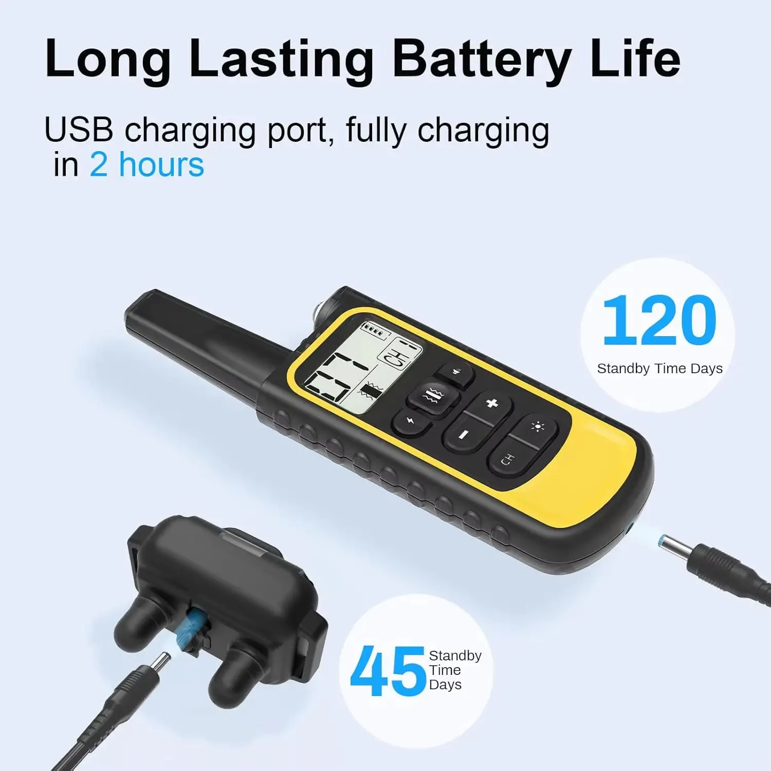 Профессиональный шоковый ошейник для собак с пультом дистанционного управления для 2 собак, водонепроницаемый ошейник для тренировок по диапазону 2600 футов со светодиодом, звуковым сигналом и вибрацией