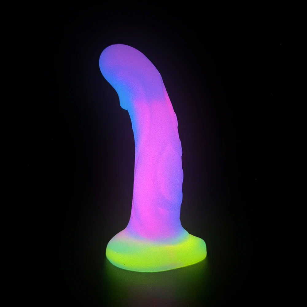 Fluorescent Dragon Dildo Huge Luminous Dildos for Woman Silicone Suction Cup Dog Anal Plugs Masturbator Sex Toys for Couples