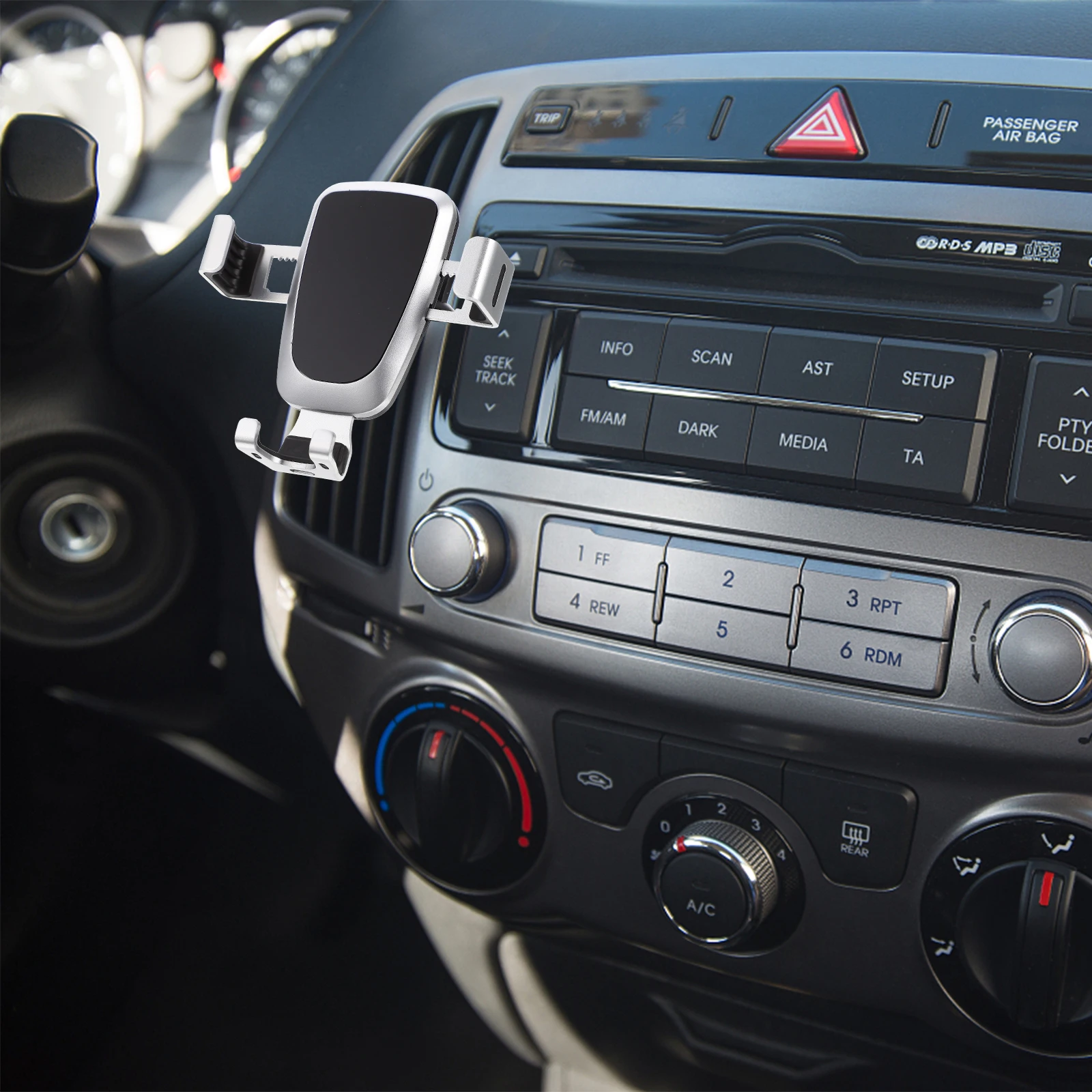 

Car Phone Holder with Strong Suction Mount Adjustable Air Outlet Bracket for Safe Driving Multi-Angle Viewing Vehicle-Mounted