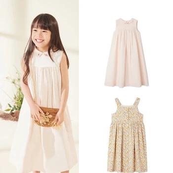 25 vestidos de verano para niños, diseño de marca, vestidos de princesa de manga corta con estampado bonito para niñas