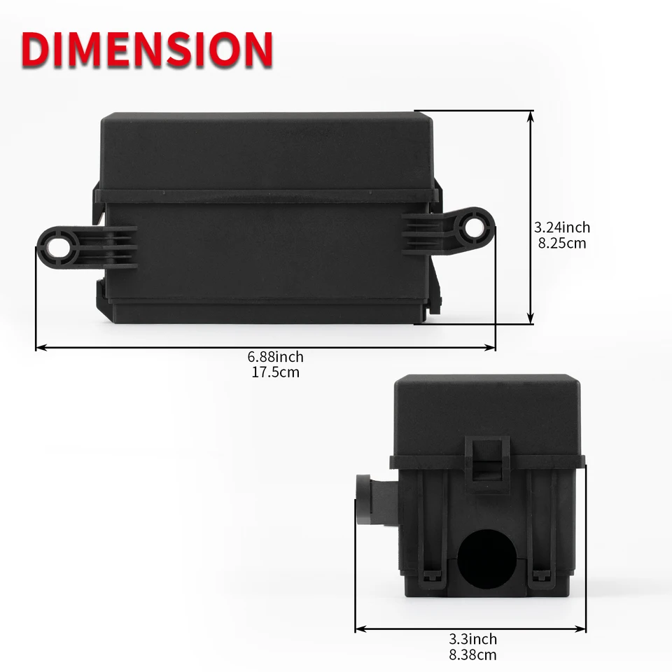 Scatola relè Fusibili Ad Alta capacità con 2 relè 12VDC 30A a 5 Pin, 6 Fusibili 5A 10A 20A per Auto e Barca